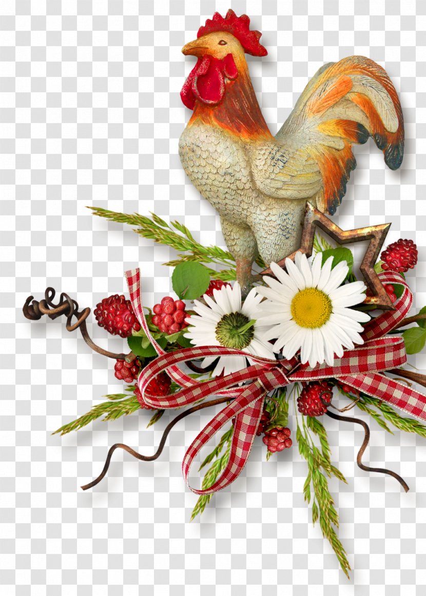 Rooster Paper - Flowering Plant - Home Furnishing Decoration Transparent PNG