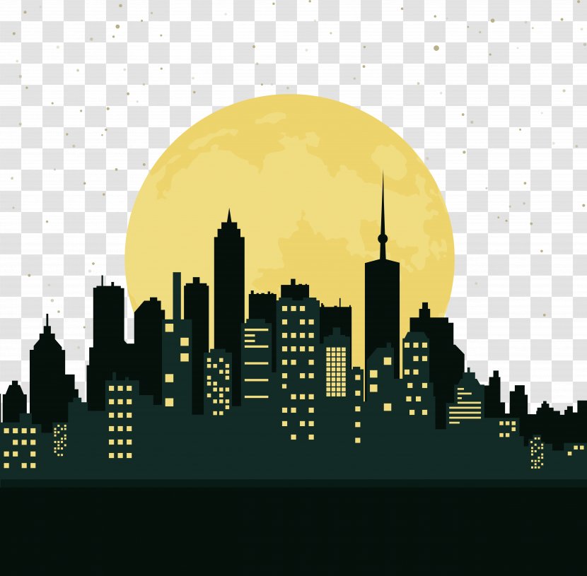 The Night Sky Of City - Skyline - Metropolis Transparent PNG