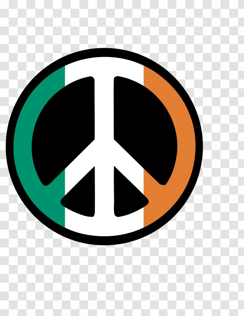 T-shirt Peace Symbols Flag Of Ireland - Emblem - Irish Clipart Transparent PNG
