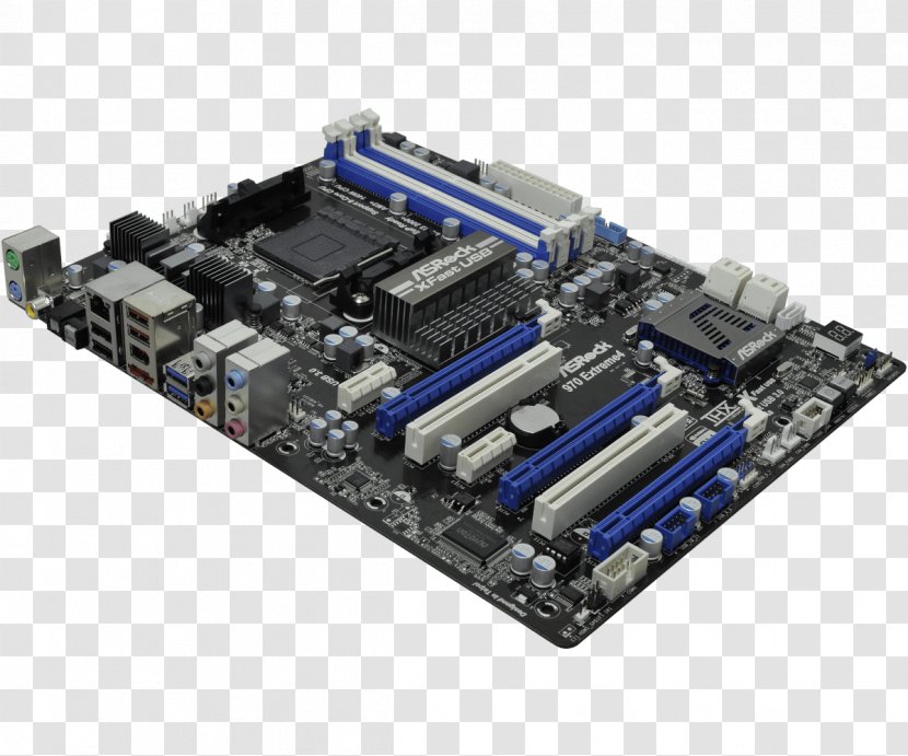 Motherboard ASRock 970 Extreme4 Socket AM3+ - Asrock Z77 - Electronic Device Transparent PNG