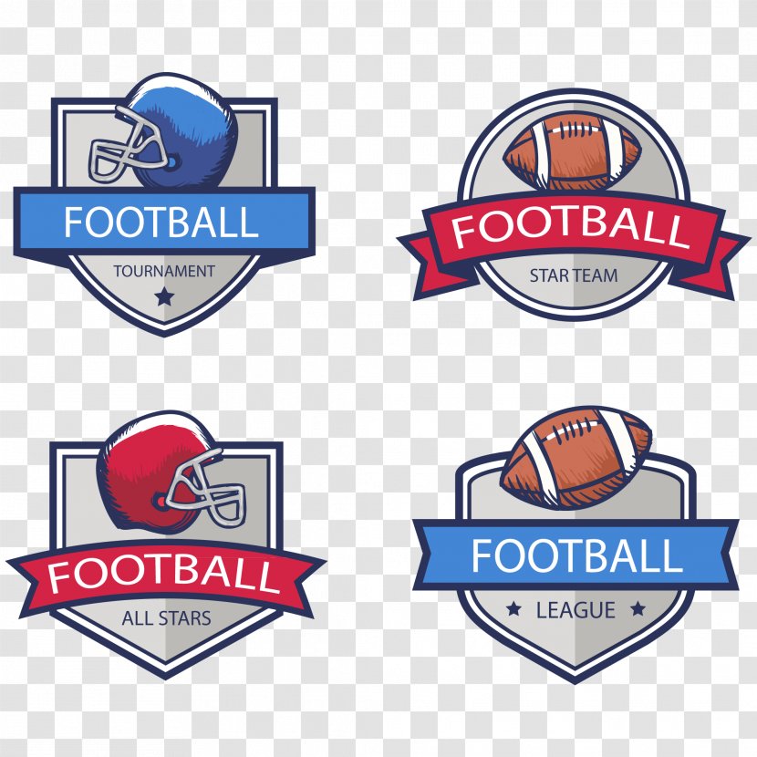 Badge American Football Vintage Clothing Star - Rugby - Vector Transparent PNG