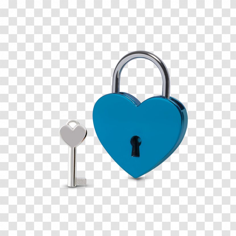 Love Lock Gift Blue Château - Hardware Accessory - Lovers Hart Transparent PNG