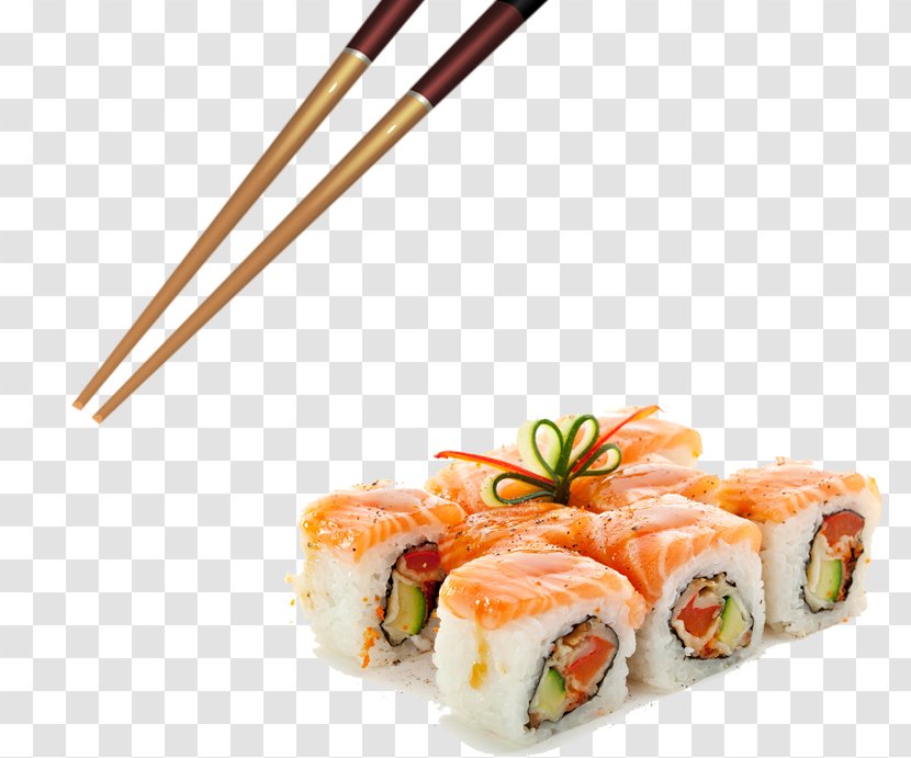Sushi Japanese Cuisine California Roll Sashimi Asian - Cafe Transparent PNG