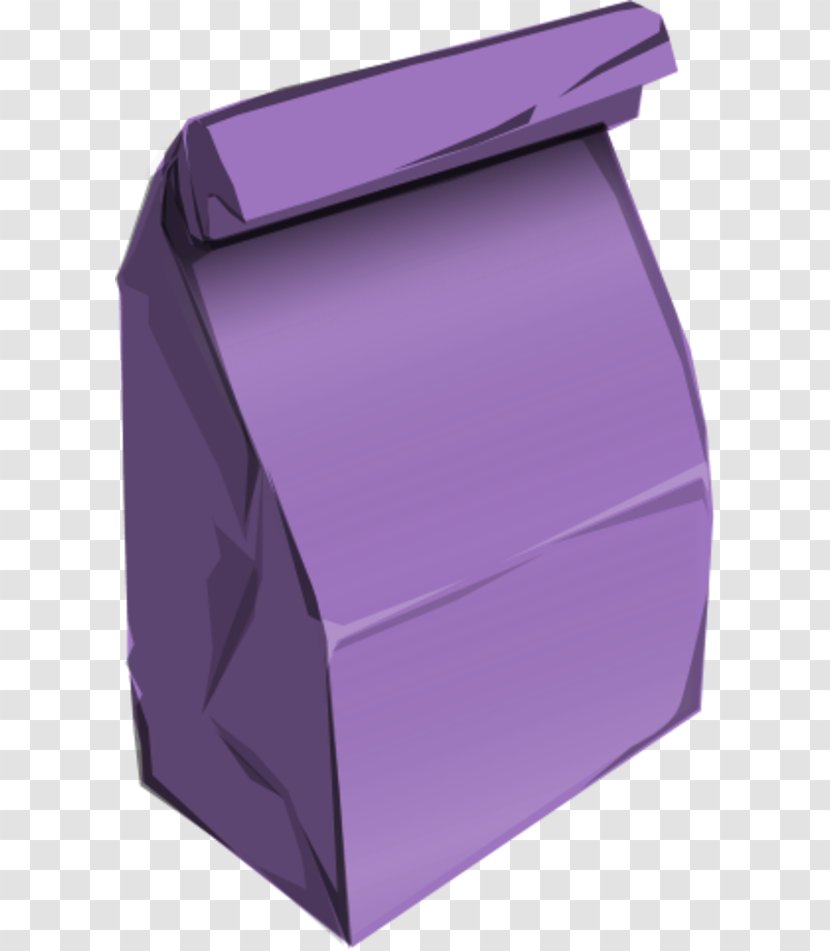 Paper Bag Shopping Clip Art - Purple - Pansy Clipart Transparent PNG