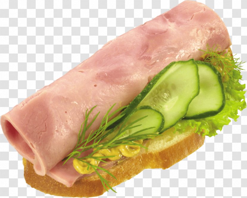 Butterbrot Ham Canapé Bread Cucumber Transparent PNG