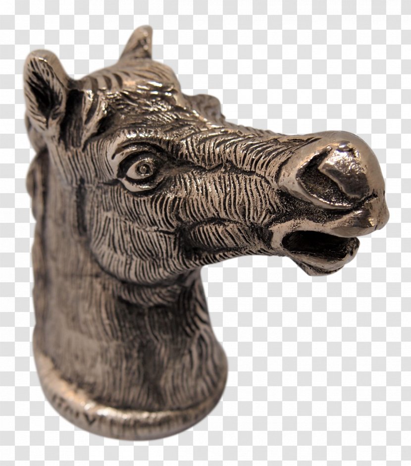 Snout Sculpture Bronze - Carving - Horse Head Transparent PNG