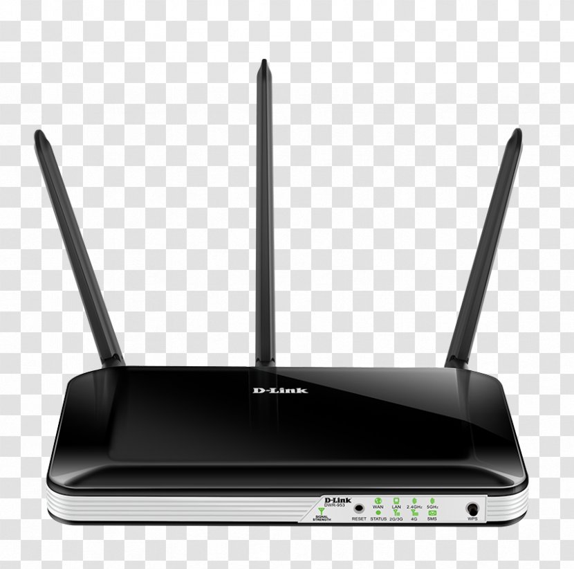 D-Link DWR-953 Dual-band (2.4 GHz / 5 GHz) Fast Ethernet Black 3G 4G 4G/LTE Mobile Router DWR-932C E1 IEEE 802.11ac - Technology - Coocker Transparent PNG