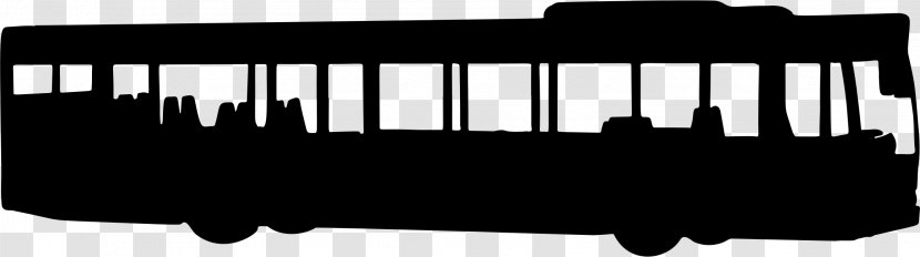 Airport Bus School Silhouette - Monochrome Photography Transparent PNG