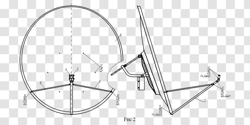 Drawing Technology Antenna Accessory Line - Aerials Transparent PNG
