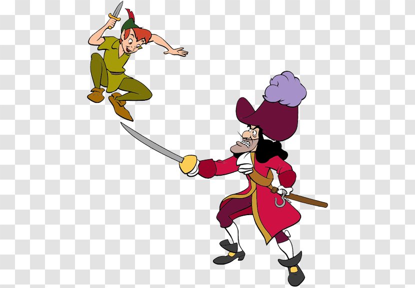 Captain Hook Peeter Paan Smee Tiger Lily Wendy Darling - Pan - Cartoon Transparent PNG