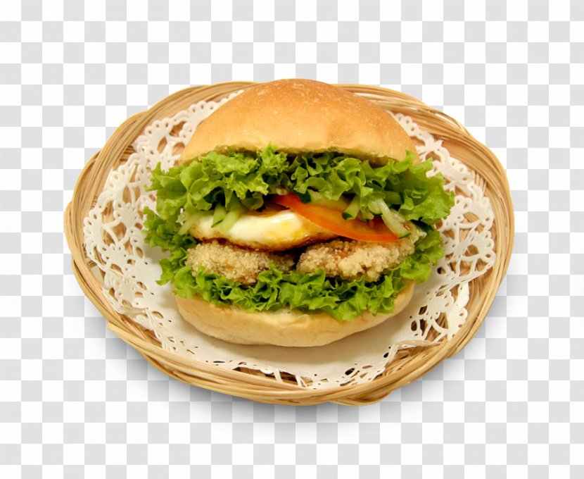 Hamburger Breakfast Sandwich Buffalo Burger Veggie Cheeseburger - Pan Bagnat - Fillet Transparent PNG