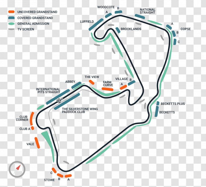 2018 FIA Formula One World Championship British Grand Prix Superbike Sport National Pits Straight - Grandstand Transparent PNG