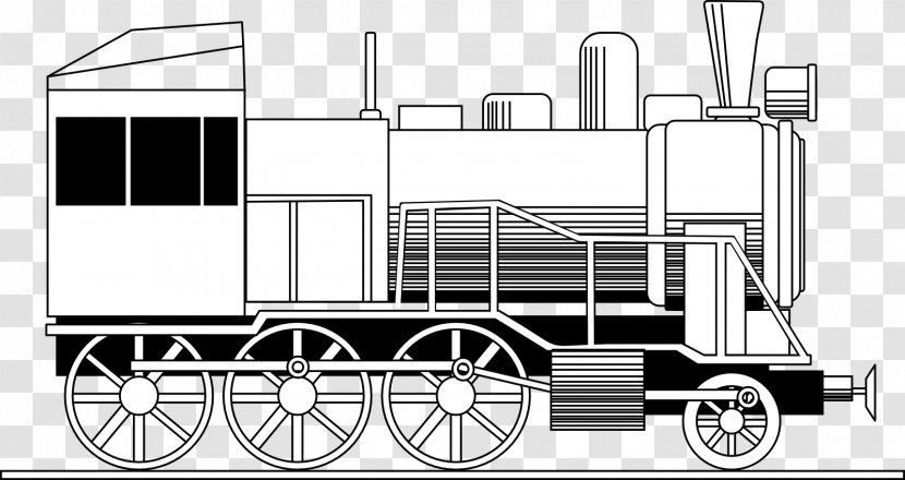 Coloring Book Car Child Aircraft Mode Of Transport - Train Transparent PNG