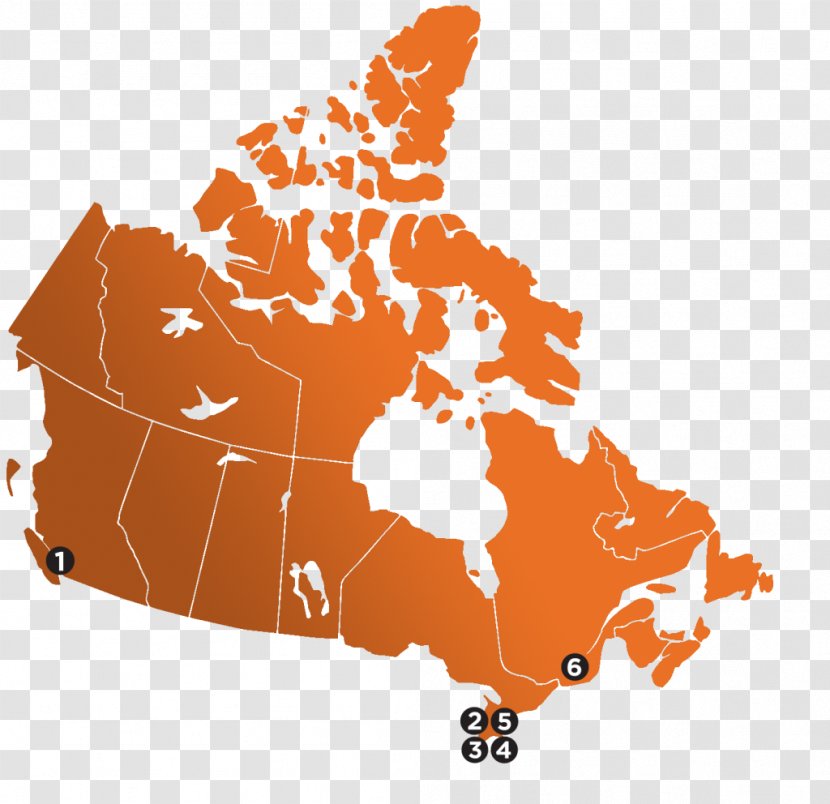 Provinces And Territories Of Canada Blank Map United States World - Collection Transparent PNG