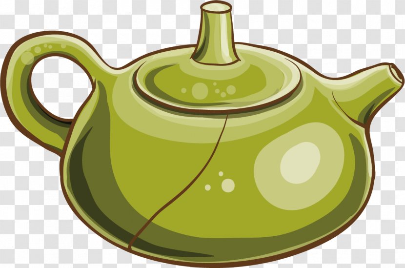 Green Tea Teapot Ceramic Kettle - Serveware Transparent PNG