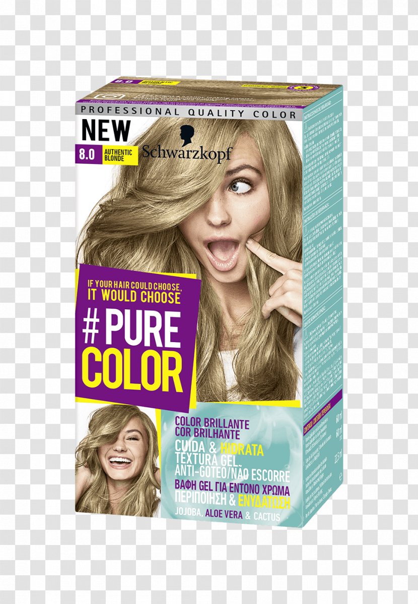 Schwarzkopf Blond Human Hair Color Coloring - Care Transparent PNG