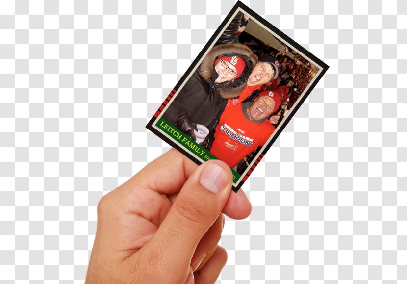 Baseball Card Stock Finger Trade - Playing - Handheld Transparent PNG