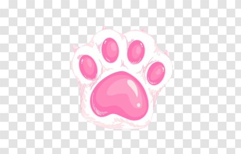 Cat Dog Paw Kitten - Pink Cute Claws Transparent PNG