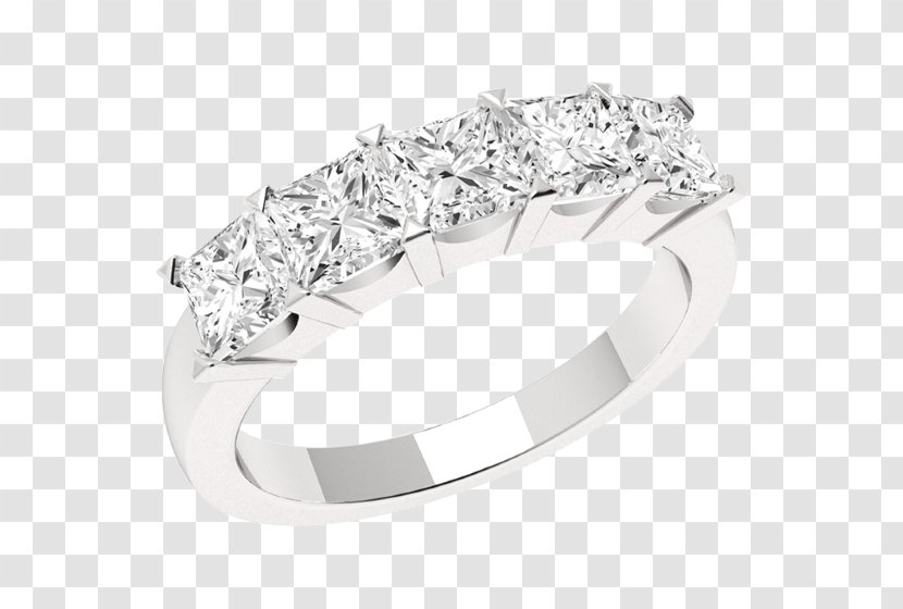 Princess Cut Diamond Engagement Ring Eternity Transparent PNG