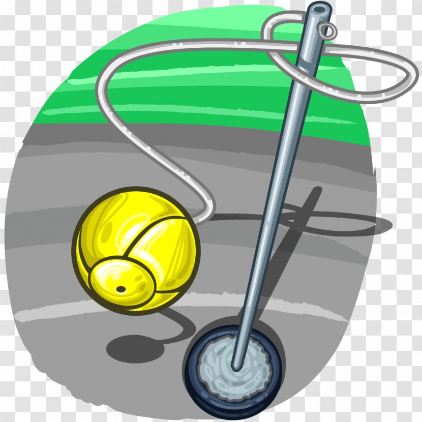 Tetherball Game Clip Art - Ball - Yellow Transparent PNG