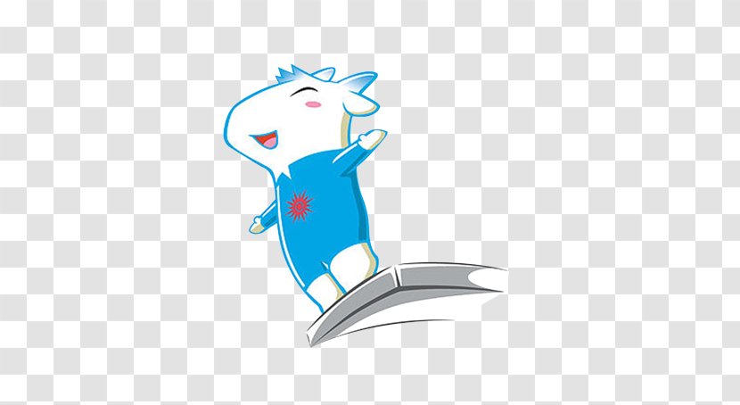 Sheep Cartoon Drawing Diving - Tree - Lamb Standing On Board Transparent PNG