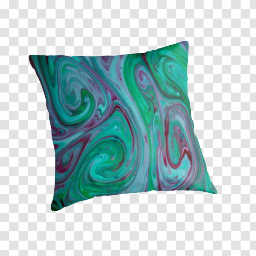 Throw Pillows Cushion Turquoise Green Teal - Visual Arts - Abstract Transparent PNG