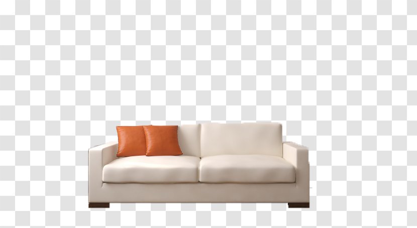 Couch White Pillow Sofa Bed - Furniture - And Pillows Transparent PNG