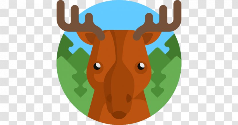 Reindeer Giraffe Antler Cattle - Deer Transparent PNG