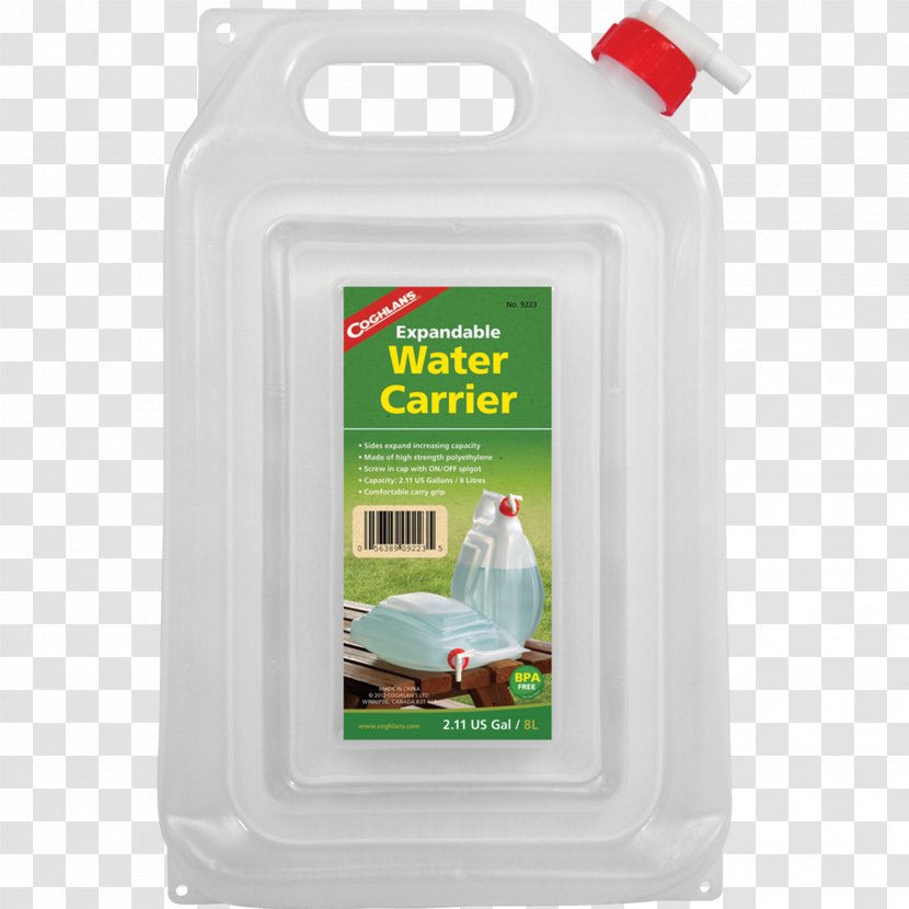 Water Jug Amazon.com Plastic Camping - Gallon Transparent PNG