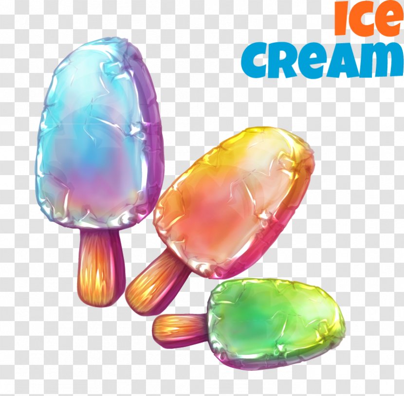 Ice Cream Illustration - Opal - Cute Vector Elements Transparent PNG