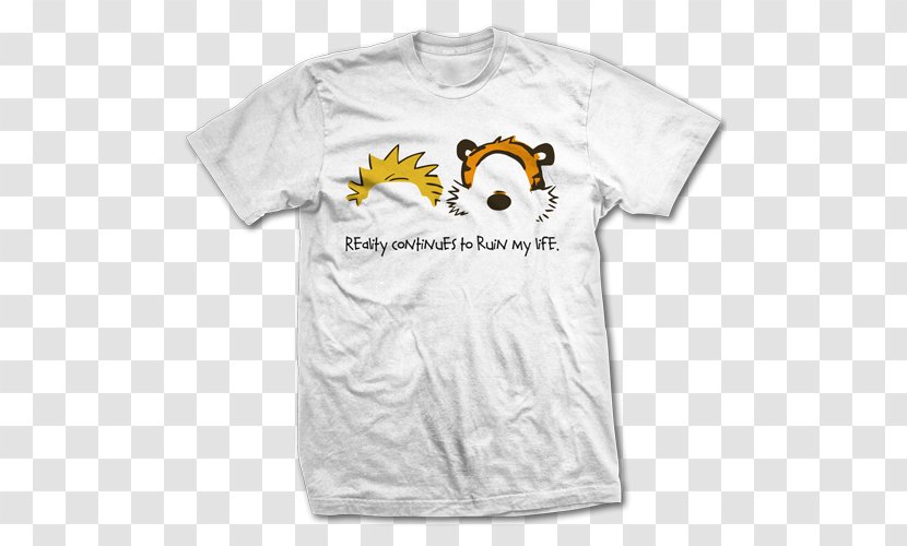 Long-sleeved T-shirt Hoodie Clothing - Crew Neck - Calvin And Hobbes Transparent PNG
