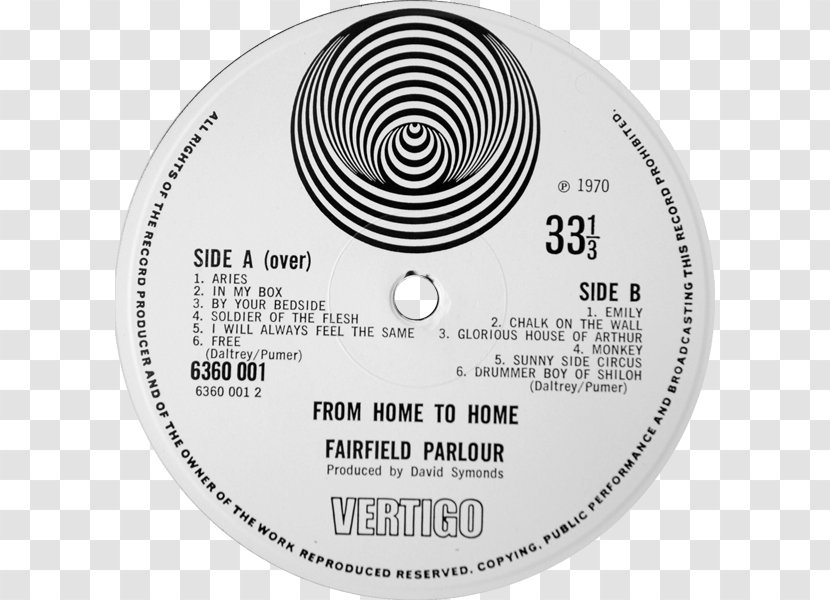Paranoid Black Sabbath Phonograph Record LP Vertigo Records - Flower - Watercolor Transparent PNG