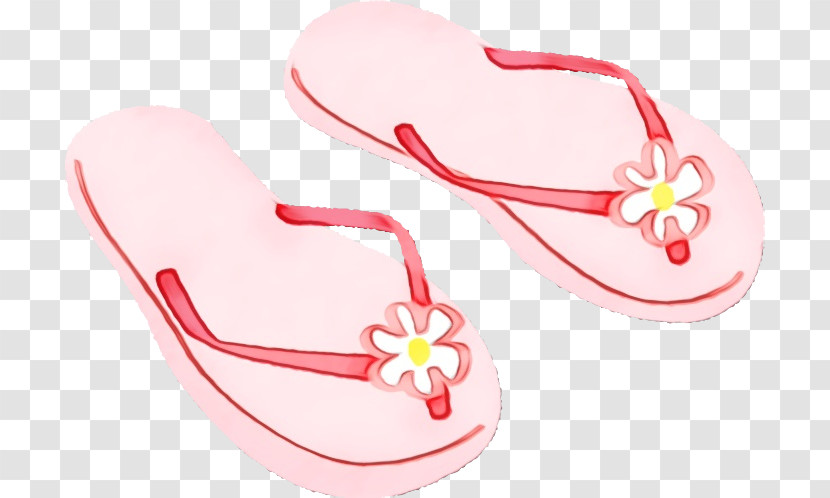 Footwear Flip-flops Pink Sandal Shoe Transparent PNG