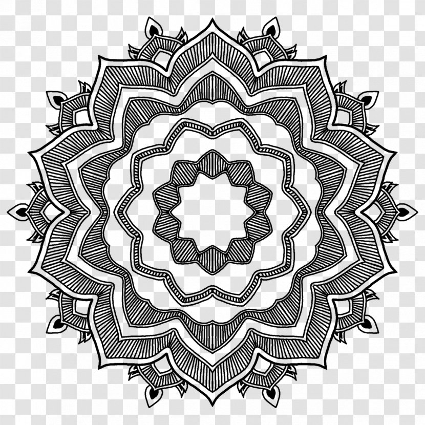 Mandala Black And White Desktop Wallpaper - Tree - Mandalas Transparent PNG