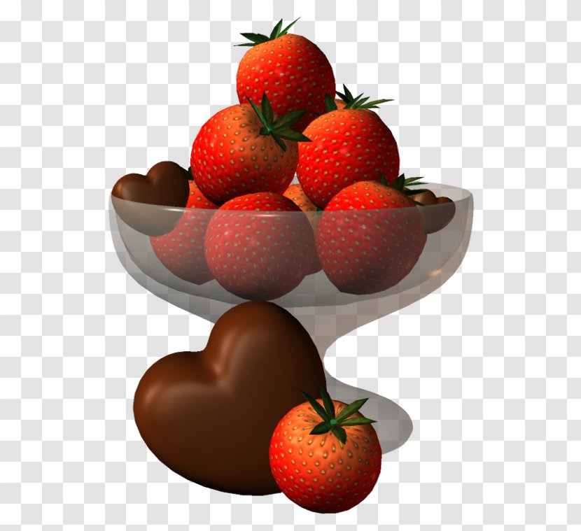 Strawberry Drawing Chocolate Dessert - Strawberries - Cartoon Fruit Cups Transparent PNG