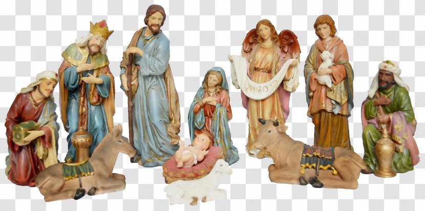 Figurine Nativity Scene Statue Toy Interior Design Transparent PNG