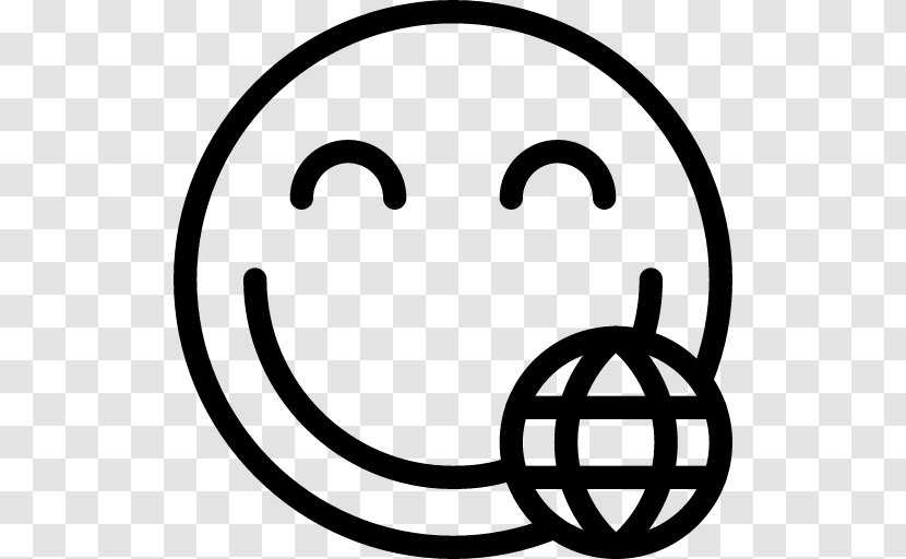 Smiley Emoticon @icon Sushi - Black And White Transparent PNG