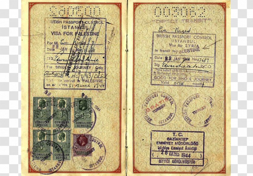 Paper - Label - Visa Passport Transparent PNG