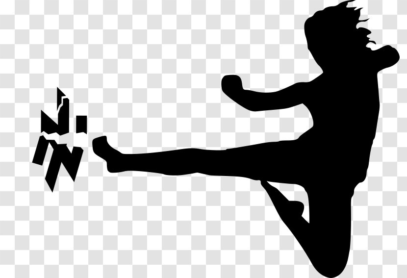 Karate Martial Arts Flying Kick Clip Art - Jumping - Fascism Transparent PNG