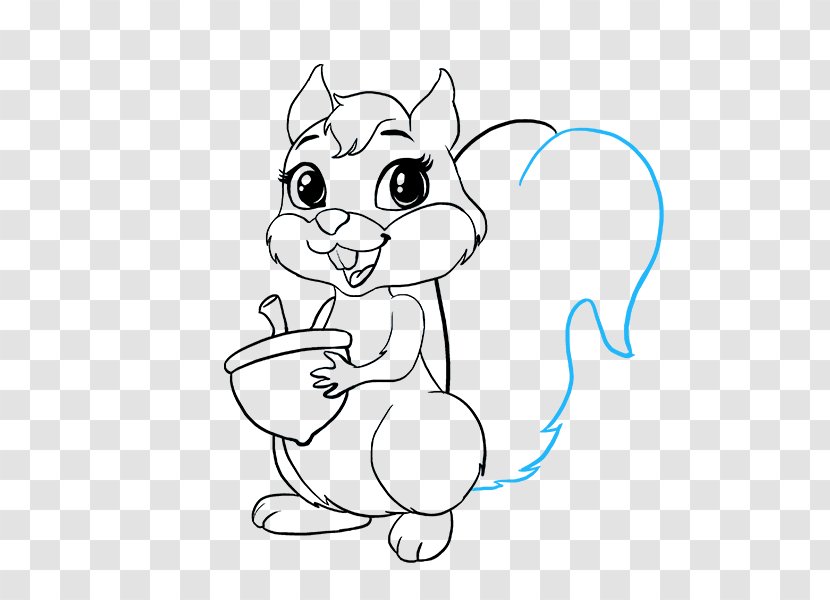 Squirrel Drawing Hands Painting Sketch - Cartoon Transparent PNG