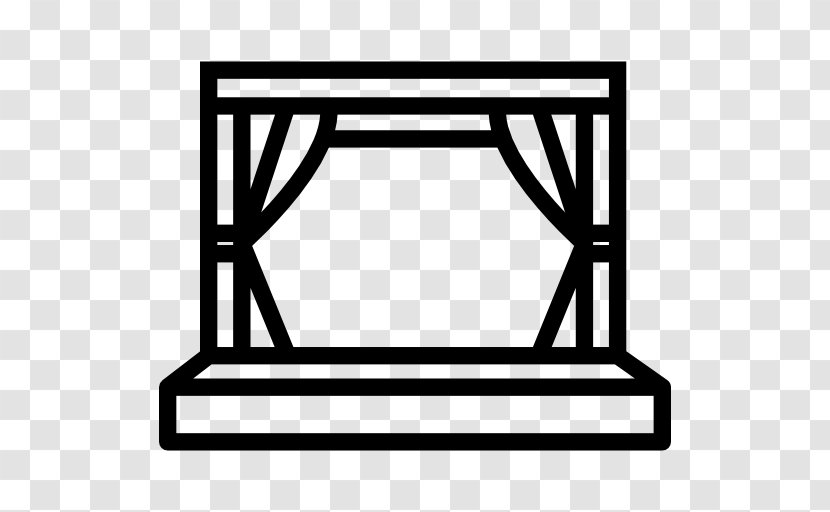 Stage Theatre - Cartoon - Silhouette Transparent PNG