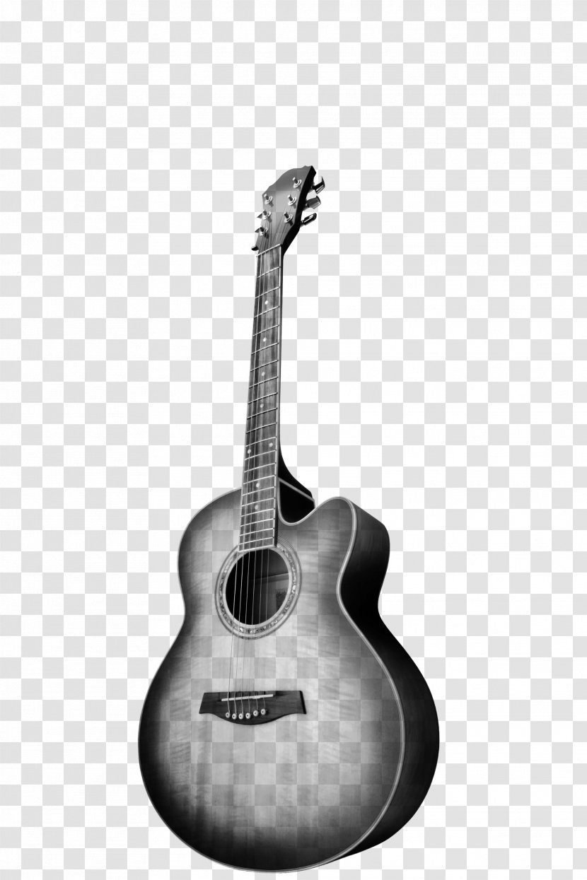 Acoustic Guitar Electric Strum Cutaway - Frame Transparent PNG