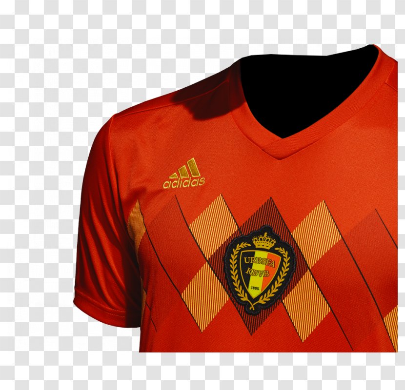 2018 World Cup Belgium National Football Team Adidas Home Jersey Mens - Red Transparent PNG