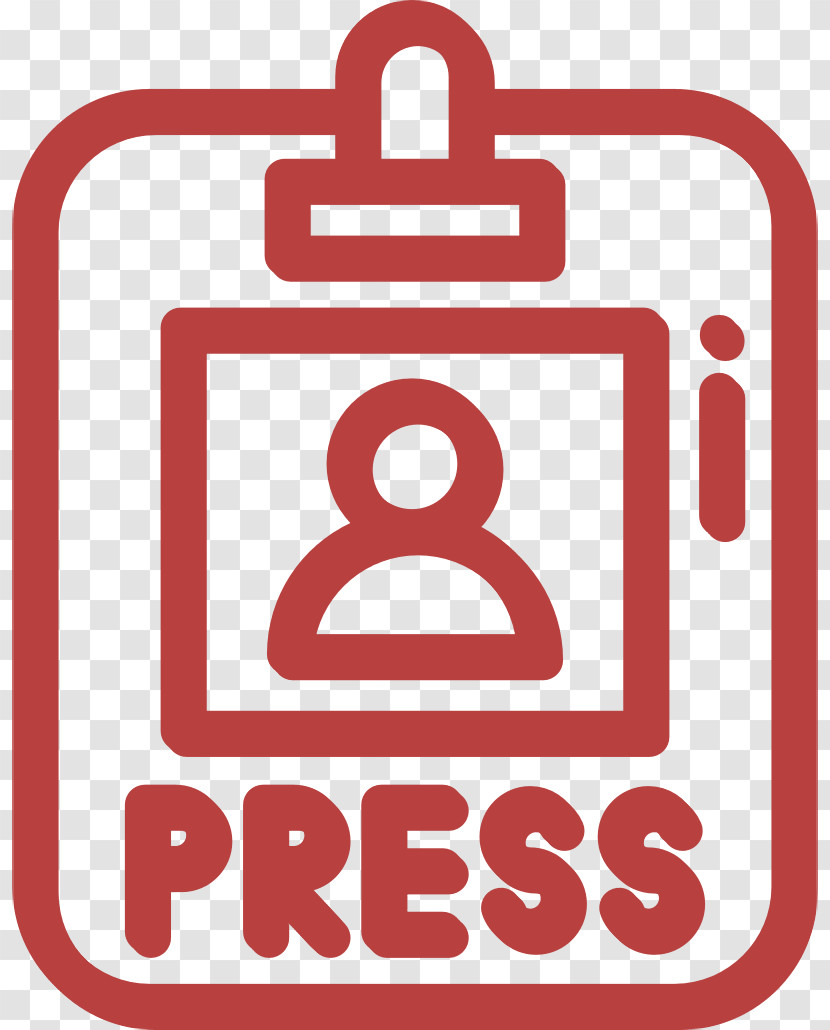 Journalist Icon Press Pass Icon News & Journals Icon Transparent PNG