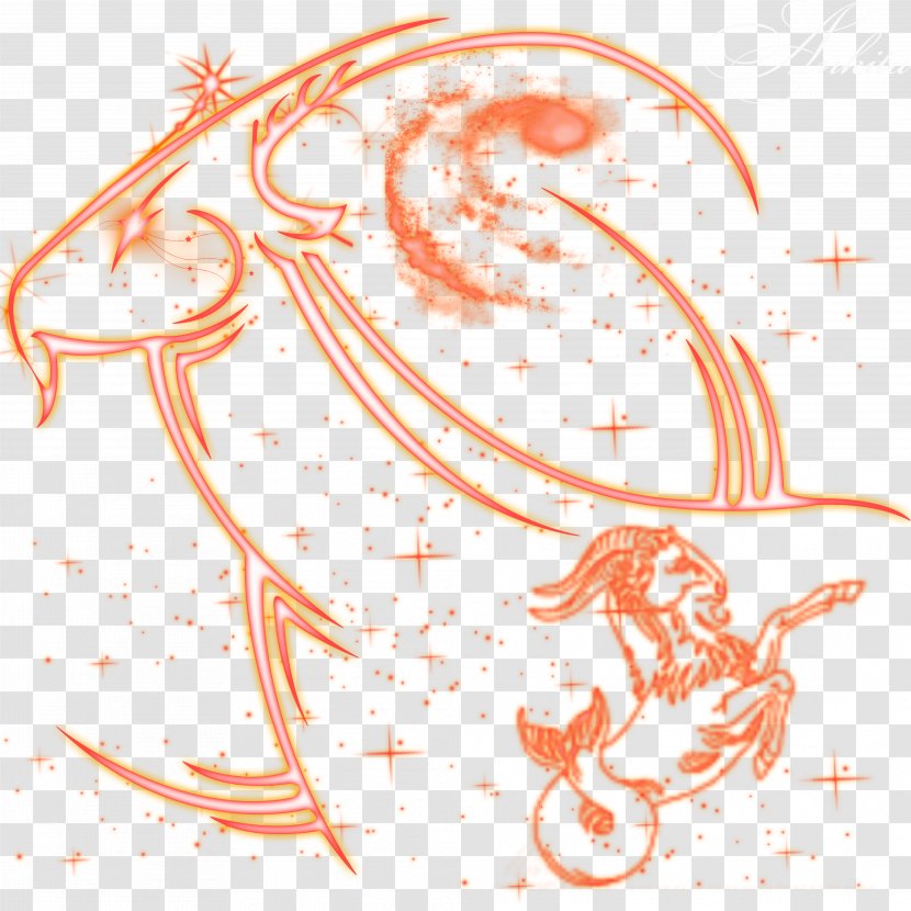 Capricorn Drawing Sagittarius - Flower Transparent PNG