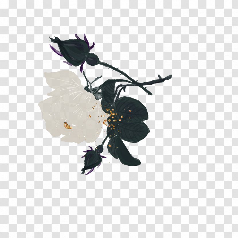 Rose Clip Art - Pollinator - Painted Black Roses Transparent PNG