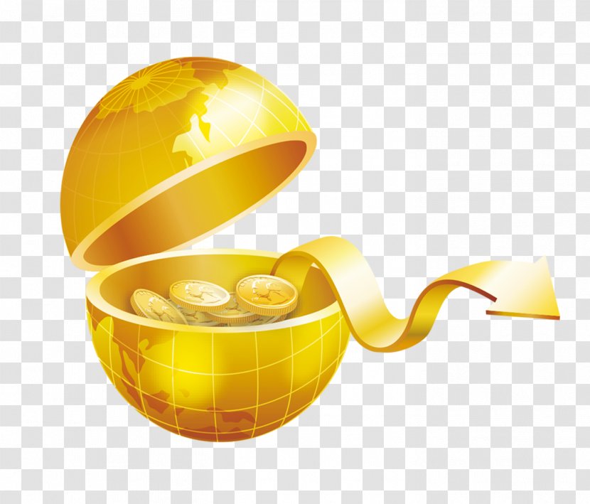 Finance Gold Investment Wealth - Food - Golden Ball Transparent PNG