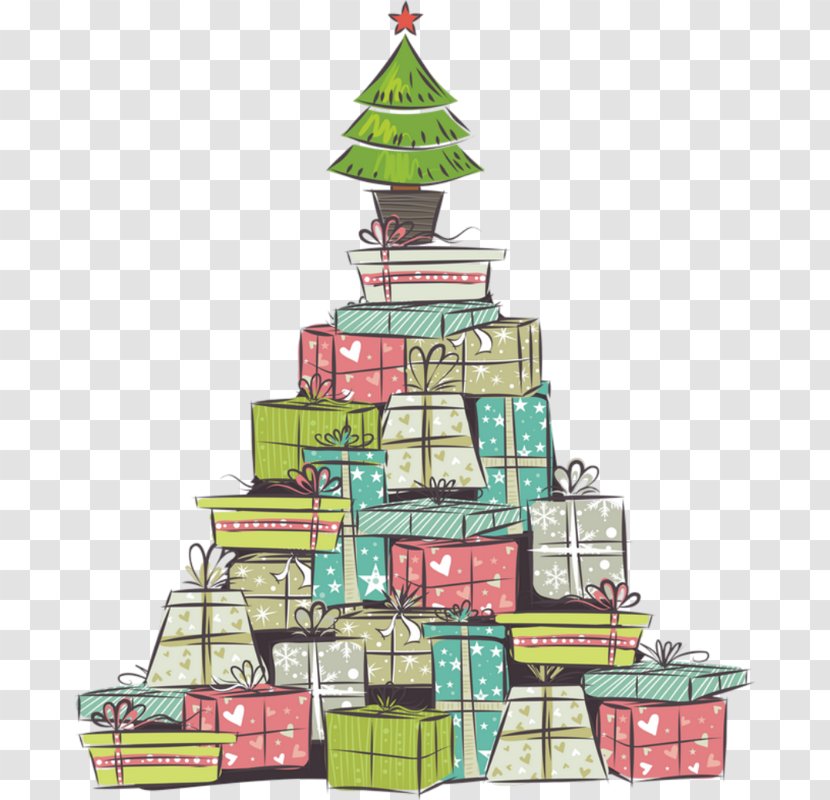 Christmas Tree Gift Wallpaper - New Years Day - And Presents Transparent PNG