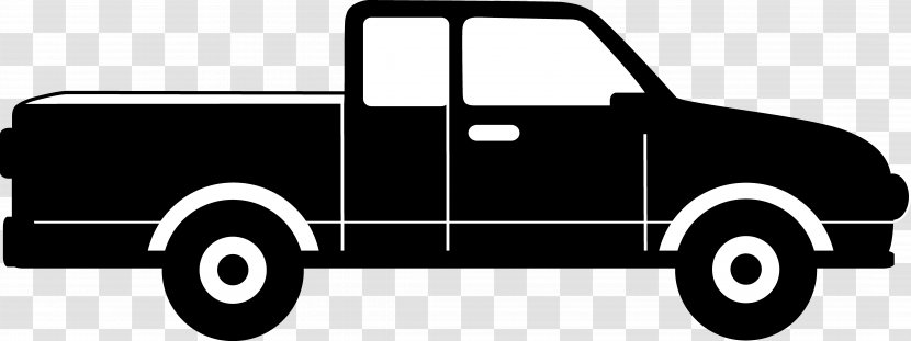 Pickup Truck Vehicle - Bed Part - Compact Van Style Transparent PNG