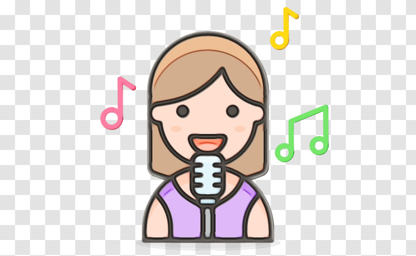 Icon Emoji Karaoke Cartoon Transparent PNG